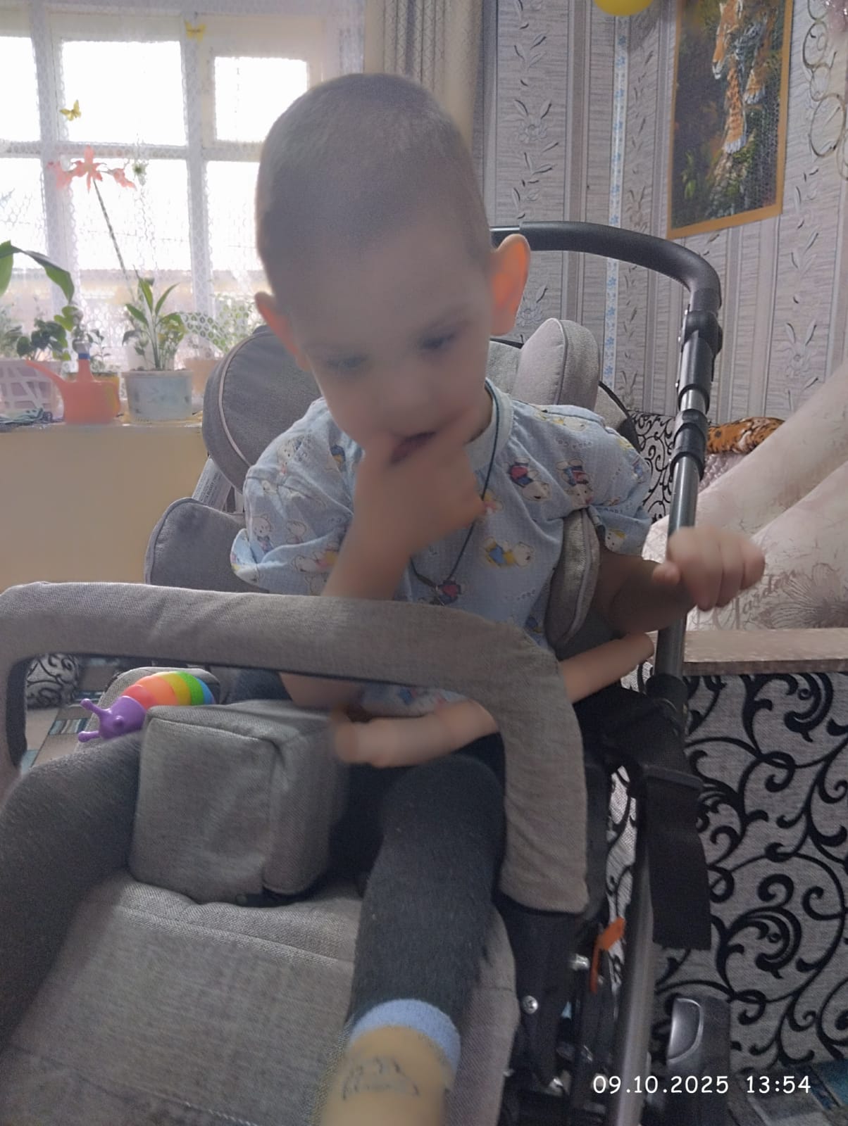 Семья Чупровых благодарит за новую коляску